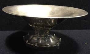 A Danish silver footed dish, with Copenhagen three tower hallmark, 925 purity mark,