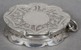 A Victorian silver vinaigrette, hallmarked Birmingham 1879,