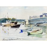 *AR RENE LE FORESTIER (1903-1972) French Harbour Scene Watercolour Signed 23 x 16.