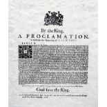 I The King, A Proclamation to Restrain the Spreading of False News Printed by Charles Bill,