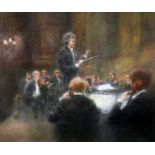 *AR DOROTHY HUNTER (20th/21st century) British String Concerto Pastels Signed and dated 1982 41.