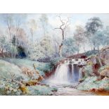 HENRY B. WIMBUSH (1858-1943) British The Hall Bank Fall Watercolour Signed, inscribed to mount 70.