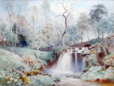 HENRY B. WIMBUSH (1858-1943) British The Hall Bank Fall Watercolour Signed, inscribed to mount 70.