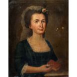 ENGLISH SCHOOL (18th century) Portrait of a Young Lady Oil on canvas 52.5 x 67.