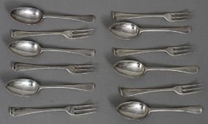 A set of six early Old English pattern spoons,