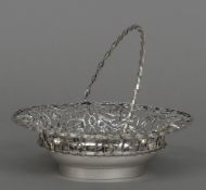 An Edward VII silver basket, hallmarked London 1903,