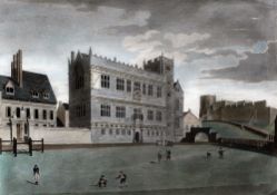 THOMAS SANDERS (18th/19th century) British South West View of Shrewsbury School;