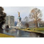 *AR JOHN WORSDALE (1930-2008) British St. James's Park Oil on board Signed 48.5 x 34.