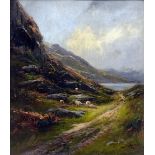 HENRY HADFIELD CUBLEY (1858-1934) British Near Barmouth Oil on panel Signed 29.