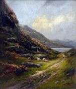 HENRY HADFIELD CUBLEY (1858-1934) British Near Barmouth Oil on panel Signed 29.