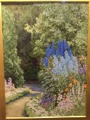 FRANCES DRUMMOND (flourished 1896-1925) British Flowering Garden Watercolour Signed,