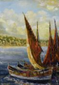A. DUROS (20th century) Continental Marseille Oil on canvas Signed 36.5 x 53.
