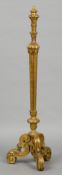 A 19th century carved giltwood torchere CONDITION REPORTS: Some gilt wear/loss,