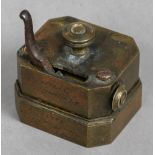 A 19th century scarifier Of typical form, the brass body inscribed Thos. Read & Co.