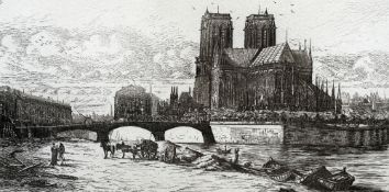 CHARLES MERYON (1821-1868) French L'Arche du Pont Notre-Dame,