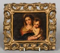 ITALIAN SCHOOL (19th century) The Madonna and Child Oil on panel 13.5 x 11.