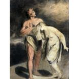 Attributed to RICHARD WESTALL RA (1766-1836) British Adam and Eve Watercolour Inscribed to mount 26