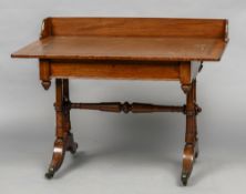 A Victorian mahogany writing table,