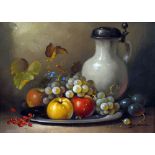 A. MUNDING (20th century) Still Life of Fruit Oil on canvas Signed 39.5 x 29.