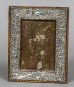 An Edwardian silver photograph frame, hallmarked Birmingham 1904,