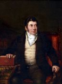 Attributed to JOHN BARWELL of NORWICH (1798-1876) British Portrait of a Gentleman Oil on