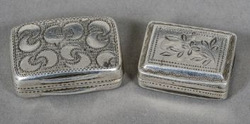A small George III silver vinaigrette, hallmarked Birmingham 1808,