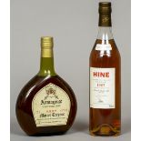 Hine Grande Champagne Cognac, 1987 Single bottle; together with Marcel Trepout Armagnac VSOP,