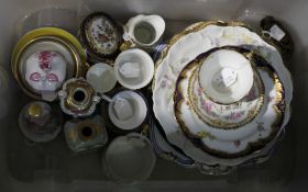 A quantity of English and Continental decorative porcelain