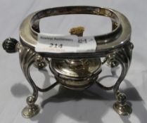 A silver spirit burner