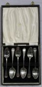 Six tea/coffee/dessert spoons by Peter and William Bateman, 1806 and 1811, London,