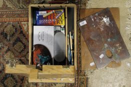 An artist's box and palette