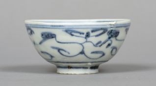 A Chinese Provincial blue and white porcelain bowl,