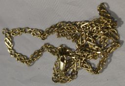 A 9 ct gold chain
