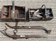 Horse haimes and farrier tools