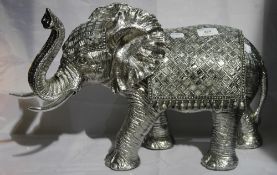 A silvered elephant