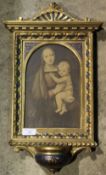 A print of the Madonna and Child,