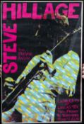 A vintage 1970s Steve Hillage concert poster, University of Lancaster, 9th November,