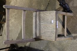 An elm seated child's chair