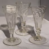 Three 19th century glasses