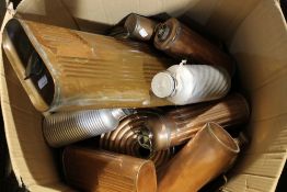 A quantity of copper warmers and bottles