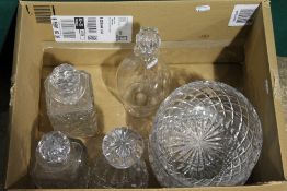 A quantity of cut glass ware