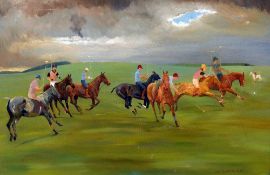 M E CHADBURY (20th century) British, Polo,