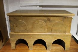 A Victorian Gothic style pine trunk