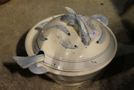 A Terry Shone ceramic tureen,