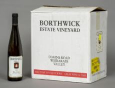 Borthwick Estate Wairarapa Valley Riesling, 2000, twelve bottles.