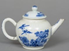 A Chinese porcelain teapot and cover CONDITION REPORTS: All over crazing,
