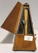 A mahogany metronome