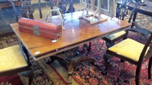 A 19th century mahogany tilt top breakfast table CONDITION REPORTS: Some scuffing,