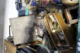 A quantity of miscellaneous items including a petrol tank etc