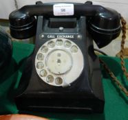 A vintage bakerlite telephone